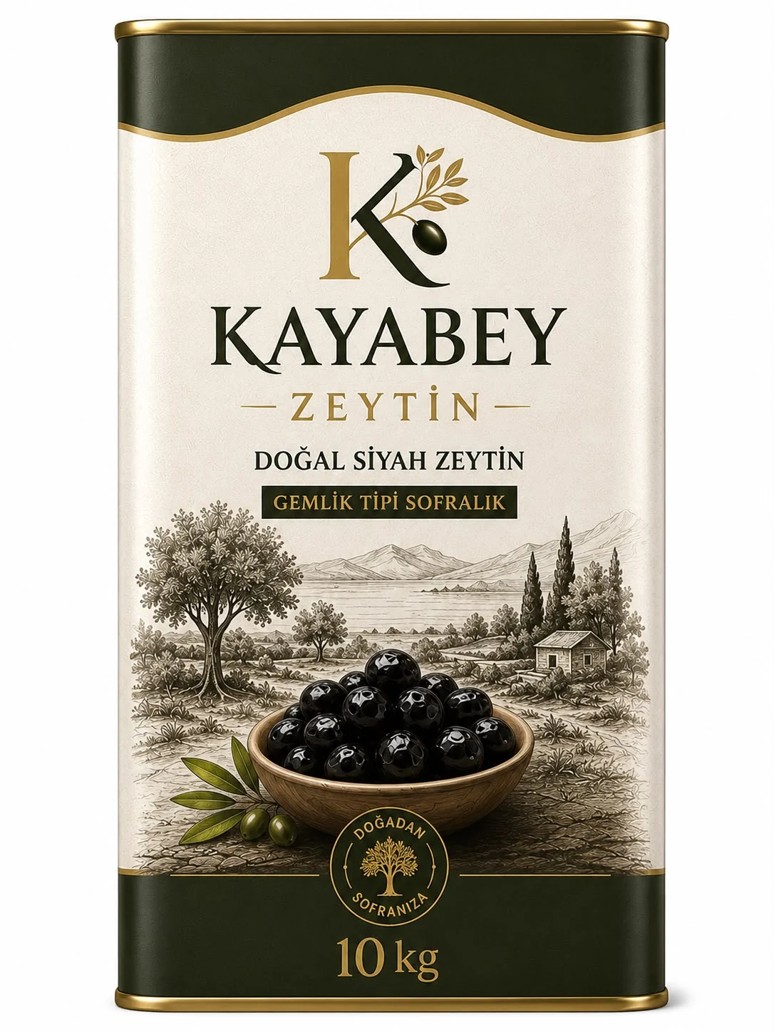 Doğal Siyah Zeytin 10 kg