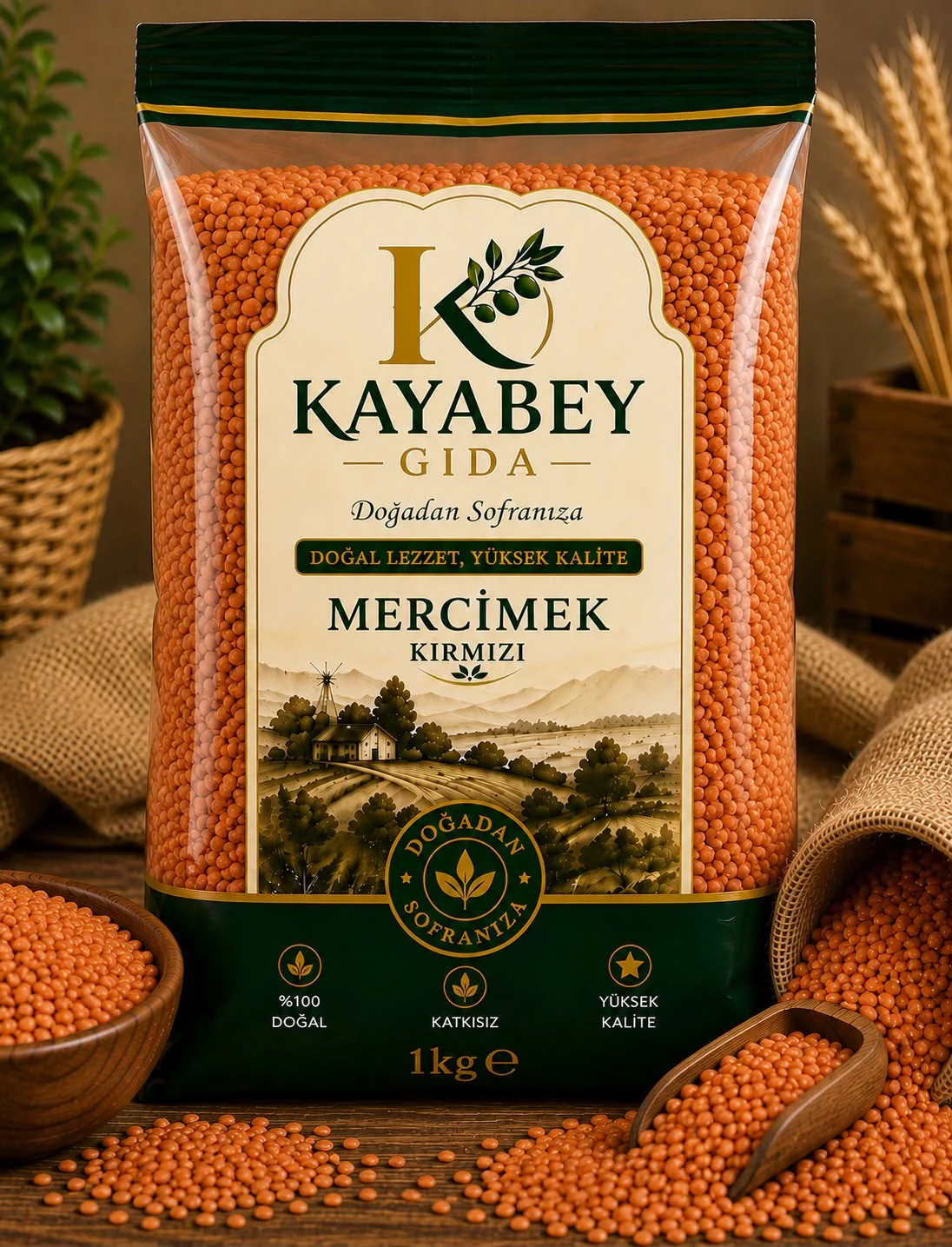 Kırmızı Mercimek 1 kg